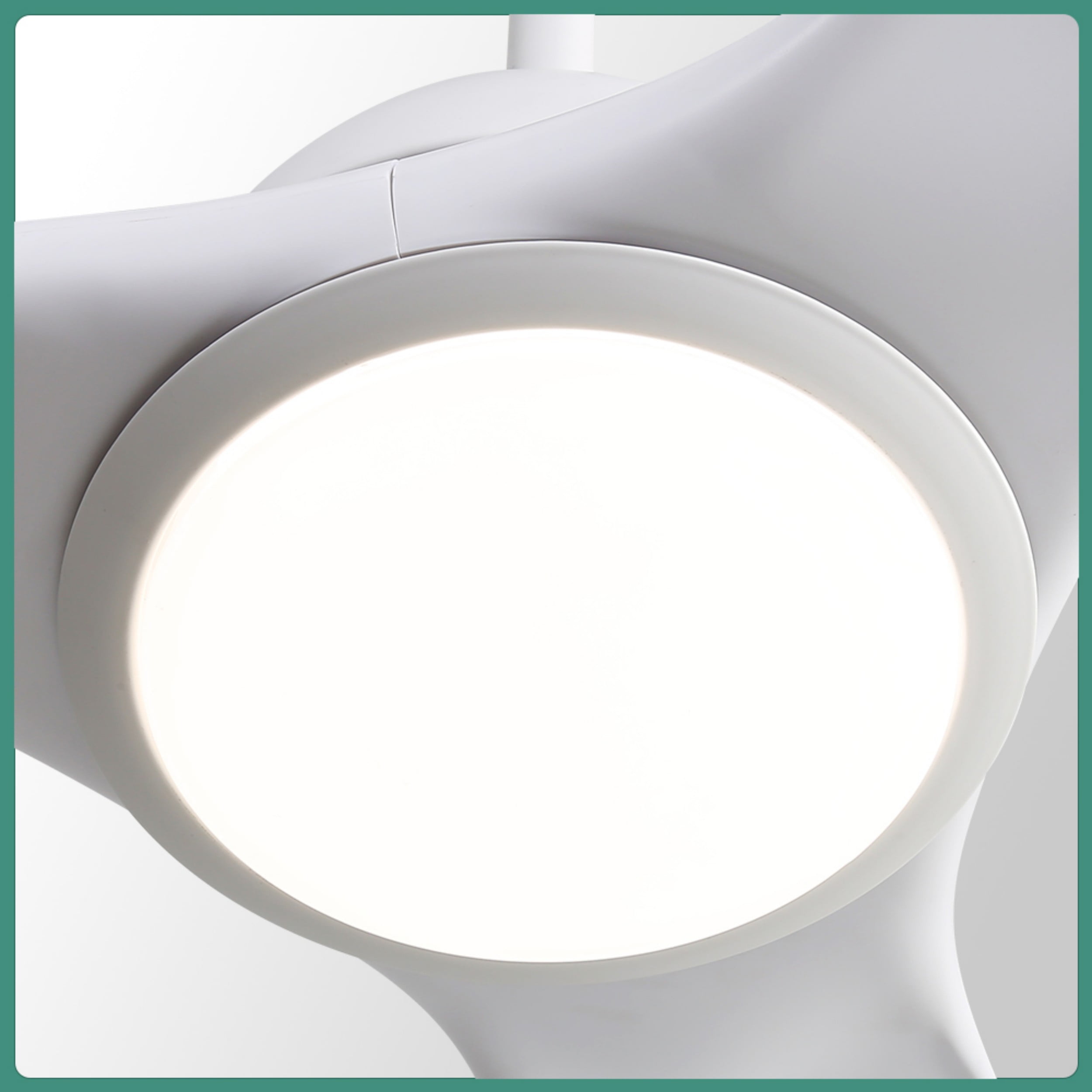 Sofucor 52 Inch Ceiling Fans with Lights, 3 Blade Ceiling Fan with Dimmable Memory LED, High 7000CFM 6-Speed 3-Timer Reversible DC Motor, White
