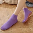 thumbnail image 4 of 2 pares de calcetines de yoga de 2 colores Calcetines de piso de ballet no pilates Púrpura Fernando calcetines de yoga, 4 of 6