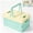 Blue, variant on Foldable Storage Bin with Lid 9.8×6.7 Inch, GIXUSIL 1 Pack Collapsible Plastic Organization Basket, Multipurpose Crate for Home Office Kitchen Bathroom Counter Pastel Pink