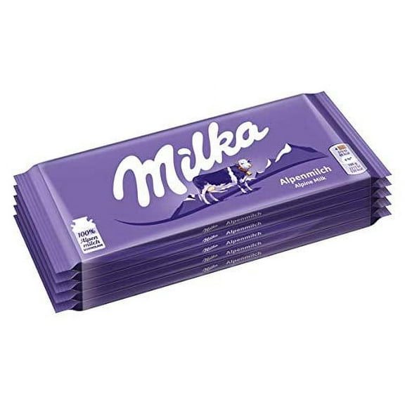 Milka Alpenmilch Vollmilch Schokolade Chocolate( 5 x 3.52 Oz)