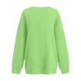 thumbnail image 7 of Lumtrix Women Fall Oversized Crewneck Sweatshirt Vintage Long Sleeve Pullover Loose Fit Cute Y2K Hoodie Fluorescent Green XL, 7 of 7
