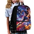 thumbnail image 3 of Yuyamidu Soccer Player 17 Inch School Backpack, Spacious Laptop Compartment Daypack for Boys Teens, Travel Casual Rucksack for Soccer Fans Outdoor Daily Use, 3 of 6