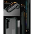 thumbnail image 2 of CaseBorne S Series Case for Samsung [Galaxy S22+ Plus 5G] Hybrid Hard Back Soft Edge - Matte Green, 2 of 4