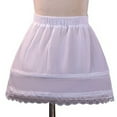thumbnail image 5 of GENEMA Girls Petticoat Underskirt with Lace Hem 2 Hoops Half Slips Short Crinoline for Ball Gown Flower Girl Dress 1-9 Years, 5 of 10
