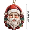 thumbnail image 3 of Holloyiver Christmas Santa Claus Ornaments, Mini Santa Gnomes Christmas Tree Resin Decoration, Christmas Figurines Miniature Ornaments for Holiday Christmas Hanging Decor, 3 of 4