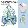 thumbnail image 5 of Minimalist Dinosaur Artistic Backpack with Baby Dino Pattern and Retro Hand-Drawn Watercolor Design, 5 of 5