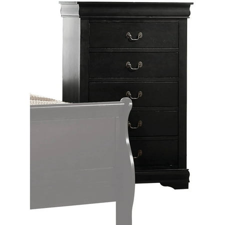 Acme Furniture Louis Philippe Chest With Five Drawers Multiple