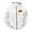 White-A, variant on Mens Cargo Jackets Hooded Drawstring Stand Collar Front Zip Flag Print Coat Casual Sports Outwear With Multi Pockets (XL, White-A)