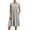 Gray dresses for women 2023, variant on Wycnly Womens Dresses Casual Pocket Loose Smocked Swing Tunic Tshirt Knee-Length Dresses Short Sleeve Round Neck Solid Midi Summer Dress Khaki S Clothes