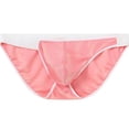 thumbnail image 2 of TANBOM Men's Comfortable Triangle Thong Nylon Underwear Red S 1-Pack, 2 of 6