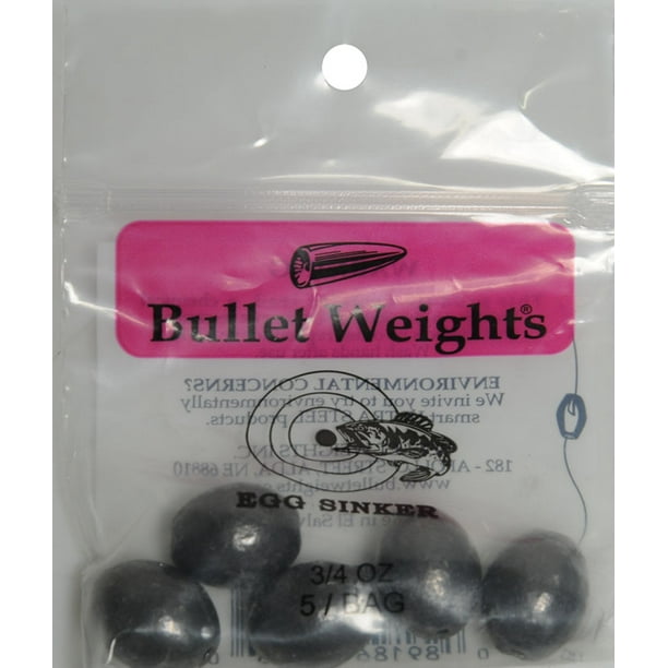 Bullet Weights® EG624 Lead Egg Sinker Size 3/4 oz