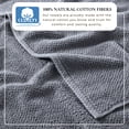 thumbnail image 3 of Great Bay Home Quick Dry Loop Textured 6-Piece Towel Set, Chambray Blue, 3 of 6
