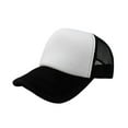 thumbnail image 1 of 6-Pack Trucker Hat Adjustable Cap (White & Black), 1 of 2