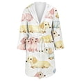 thumbnail image 4 of MEICHEN Plush Robes for Women Women's Long Nightgown with Pockets Up To The Ankle Hooded and Waisted Suitable for Home Use Women's Robes, 4 of 5