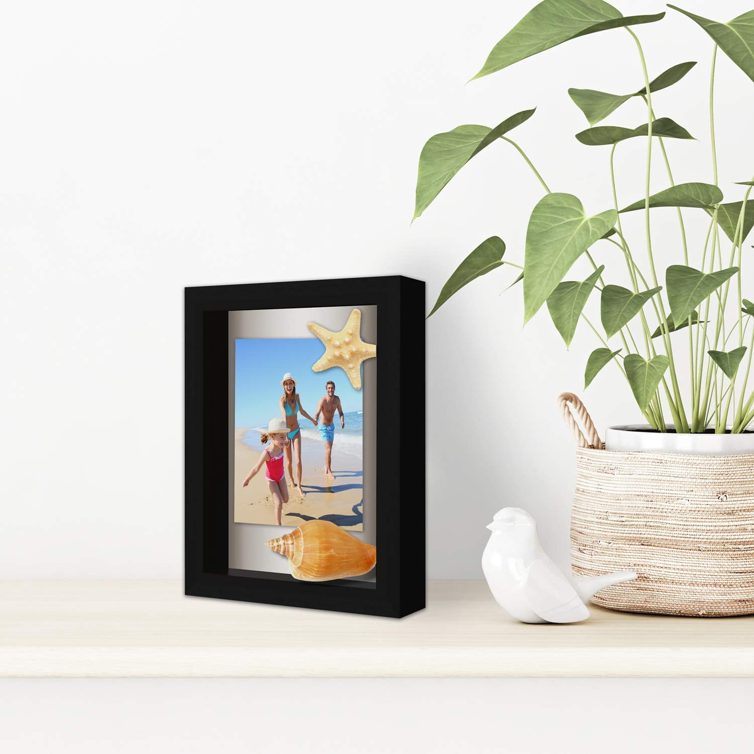 Americanflat 5x7 Shadow Box Frame, Black