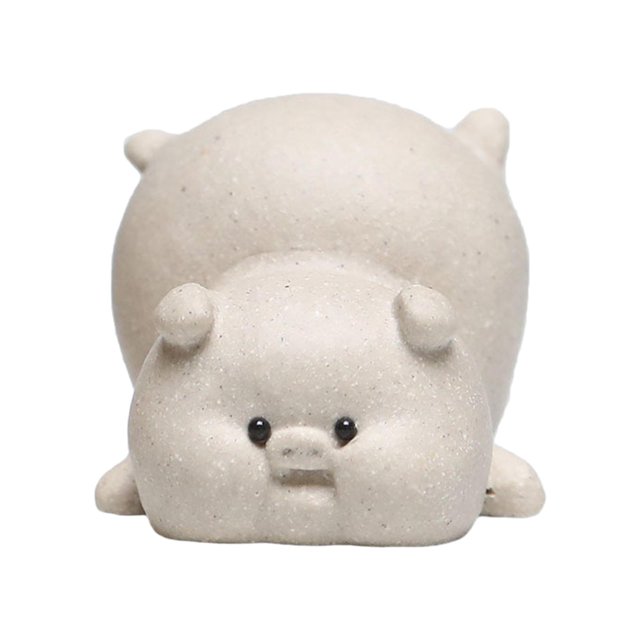 Bonitas figuras de animales, pequeñas figuras de cerdos para el hogar, el baño y la sala de estar. Blanco tipo B