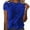Blue, variant on Womens T Shirts Tops Spring Summer New Short Sleeved Lace Fall Clothes for Women Tees Blouses Blue Size L