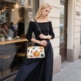 thumbnail image 5 of FORMRS Women Crossbody Purse with Chain Strap Vegan Leather Shoulder Handbag, Pumpkins Pattern, 5 of 7