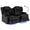 Black, variant on ROOMARK Loveseat Recliner Double Recliner RV Sofa & Console | Wall Hugger Loveseat Reclining RV | RV Theater Seats | RV Couch | RV Home Theater Seating Furniture