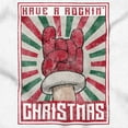 thumbnail image 2 of Have A Rockin Christmas Poster Graphic T Shirt Men or Women Brisco Brands S, 2 of 6