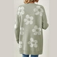 thumbnail image 4 of ZyeKqe Cardigan Sweaters for Women V Neck Long Sleeve Open Front Floral Printed Loose Outwear, 4 of 4