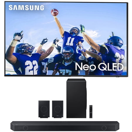 Samsung QN43QN90CAFXZA 43" Neo QLED Smart TV with 4K Upscaling with a Samsung HW-Q990C 11.1.4ch Soundbar with Rear Speakers and Dolby Atmos (2023)