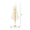 thumbnail image 3 of Vickerman X167561 Gold LED Burlap Base Christmas Tree with Warm White Lights - 6 ft., 3 of 3