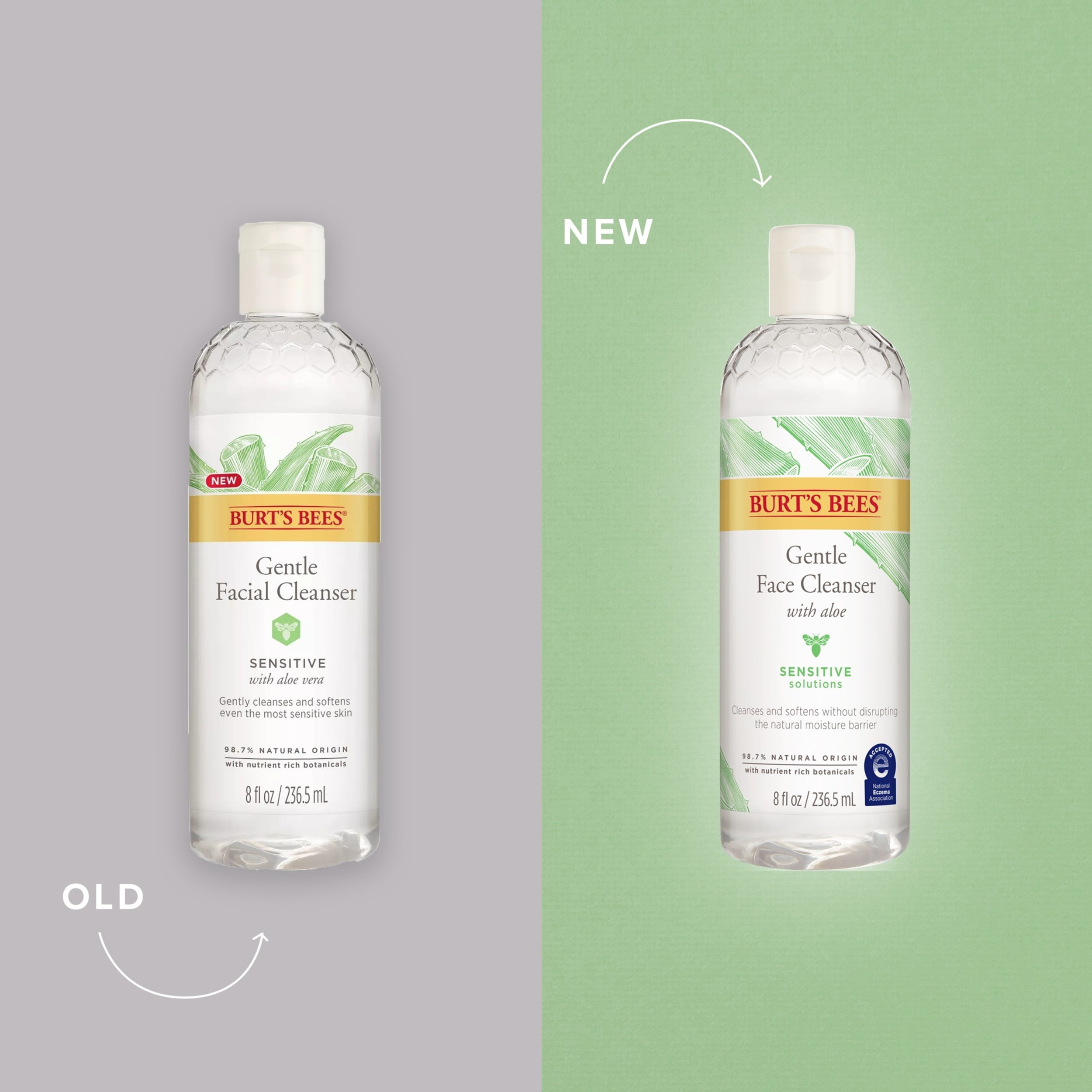 Burt’s Bees Gentle Facial Cleanser for Sensitive Skin, with Aloe Vera