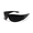 Glossy Black, variant on ORION Wrap Around UV400 Slim Super Dark Sunglasses