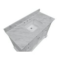 thumbnail image 6 of Sydney 48" Bathroom Vanity with White Cabinet and Carrara Marble Top, 6 of 6