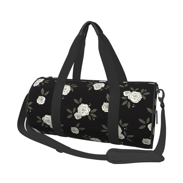 Easygdp Rose Flowers Bolsa de Viaje, Bolsa de Mano, Bolsa de Gimnasio, Bolsa de Equipaje para Viaje