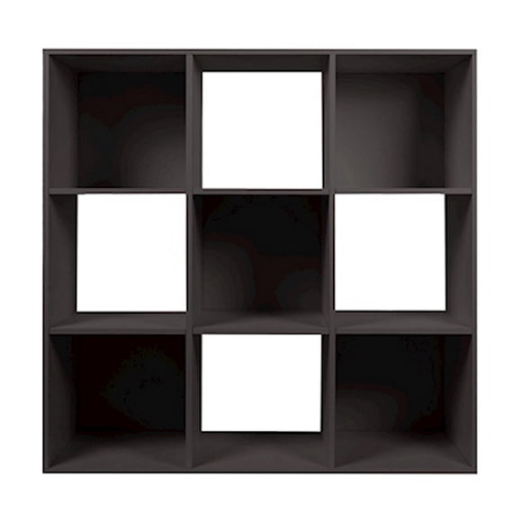 organizador de 9 cubos de melamina 91.14 x 91.14 x 29.54 cm café expresso