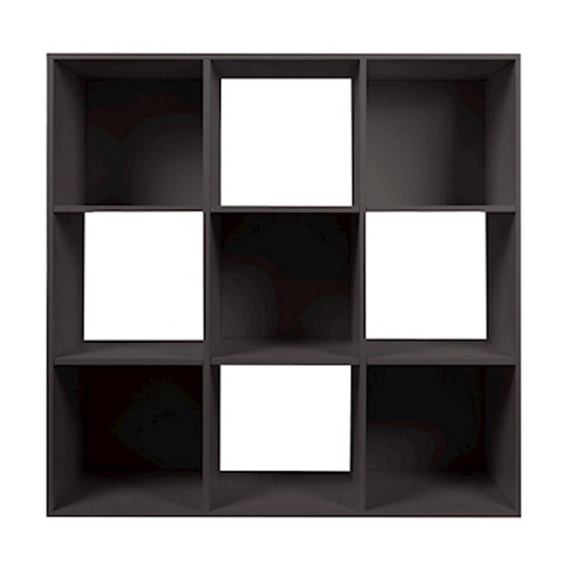 organizador de 9 cubos de melamina 91.14 x 91.14 x 29.54 cm café expresso