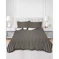 thumbnail image 3 of Vintage Brown, Twin Size Down Alternative Comforter, Lightweight Comforter Quilt Bedding Set with Pillow Shams Ombre Abstract Minimalist Geometric All Seasons Bed Comforter Duvet Insert 68"x86", 3 of 7