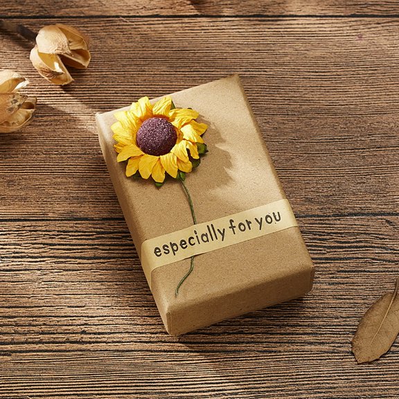 Miommo Jewelry Gift Box Rose Sunflower Design Ring Earring Necklace Pendant Case Romantic Packaging for Valentine's Day Wedding Anniversary Birthday Holiday Gift Giving
