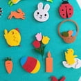 thumbnail image 4 of Conejito creativo Animales de dibujos animados Artesanía DIY Fieltro Conejo de Pascua Colgante Favores de fiesta Tmvgtek Libre de BPA, 4 of 5