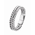 thumbnail image 1 of Esclava Caballero Dos Filas Hebilla Magnética Pulsera Hombre Xtellar plateado, 1 of 4