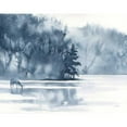 thumbnail image 3 of Pete, Katrina 14x12 Black Modern Framed Museum Art Print Titled - Winter Lake, 3 of 5