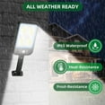 thumbnail image 6 of 2025 New Solar Lights Outdoor Remote Control Outdoor Water Proof Wall Light Villa Garden Light LED COB Garden Light Solar Human Body Sensor Yard Patio Garage Street Light Clearance, 6 of 7