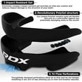 thumbnail image 3 of RDX Gum Shield Boxing MMA Mouth Guard Kickboxing Mouthpiece, Mouthguard Jaw Protector with Case, Muay Thai Martial Arts Rugby Hockey Football Judo Karate Soccer Contact Sports, 3 of 6