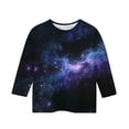 thumbnail image 4 of hengsof Kids Fashion Print Short Sleeve T Shirt Round Neck Casual Pullover Top Cute Graphic Tee for Spring and Summer, 4 of 8