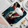 thumbnail image 2 of Crocodile Square Non-Slip Rubber Bottom Printed Desk Mat Mouse Mat Gaming Mousepad Desk Pad - 8.3x9.8 Inch, Suitable for Office and Gaming, 2 of 6