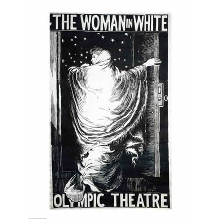 Womens Stretch Walker - Poster for the stage version of The Woman in White Stretched Canvas - Frederick Walker (18 x 24)