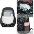 thumbnail image 4 of Game Controller Black Pattern 17" School Backpacks for Teens,Waterproof Oxford Fabric,S-Shape Padded Straps for School,Travel,Hiking,Camping, 4 of 6