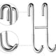 thumbnail image 4 of Gancho para puerta de ducha Gancho para toalla Puerta de ducha de vidrio para baño Gancho de acero inoxidable, 4 of 6