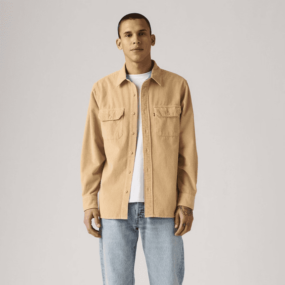 Levi's Men's Worker Standard Fit Long Sleeve Button-Down Shirt - (Starfish, XLarge)