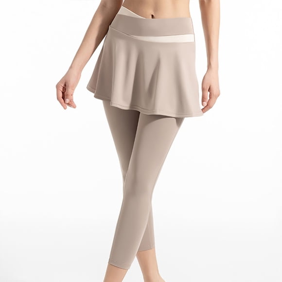 HUITKMM Yoga Pants Women's Yoga Tennis Skirt Leggings High Waist 2 In 1 Pants Tennis Clothing Sportswear