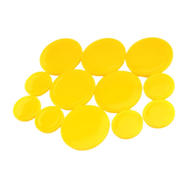 Cubierta de grasa Zulema para rodamientos de Tractor 1.65 pulgadas 12 piezas amarillas