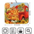 thumbnail image 2 of Bohemian Mandala Dish Drying Mat for Kitchen Counter Boho Ethnic Drying Mat 18 x 24 inch with High Absorbent Reversible Microfiber Dish Drying Pad Dish Rack Pad Drainer Mat for Coffee Bar, 2 of 5