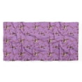 thumbnail image 5 of Bimba Purple Dry Leaves & American Goldfinch Bird Pure Silk Printed Scarf Dupatta Head Neck Wrap Bandanas For Women 40 x 80 Inches, 5 of 6
